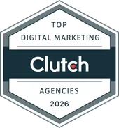 Top Digital Marketing Agencies 2026 by Clutch badge